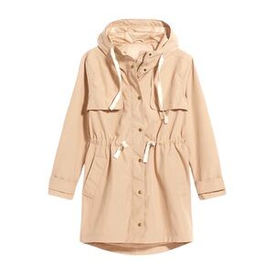 Old Navy Coat Water Resistant Tie Waist Anorak Trench Coat in Upper Crust Medium